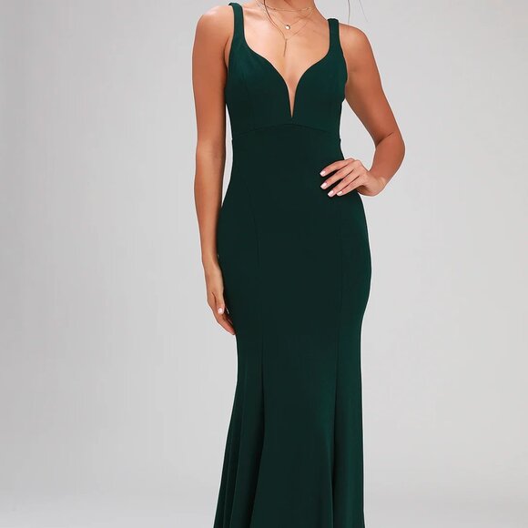 Aperitif Emerald Green Sleeveless Maxi Dress - Picture 1 of 3